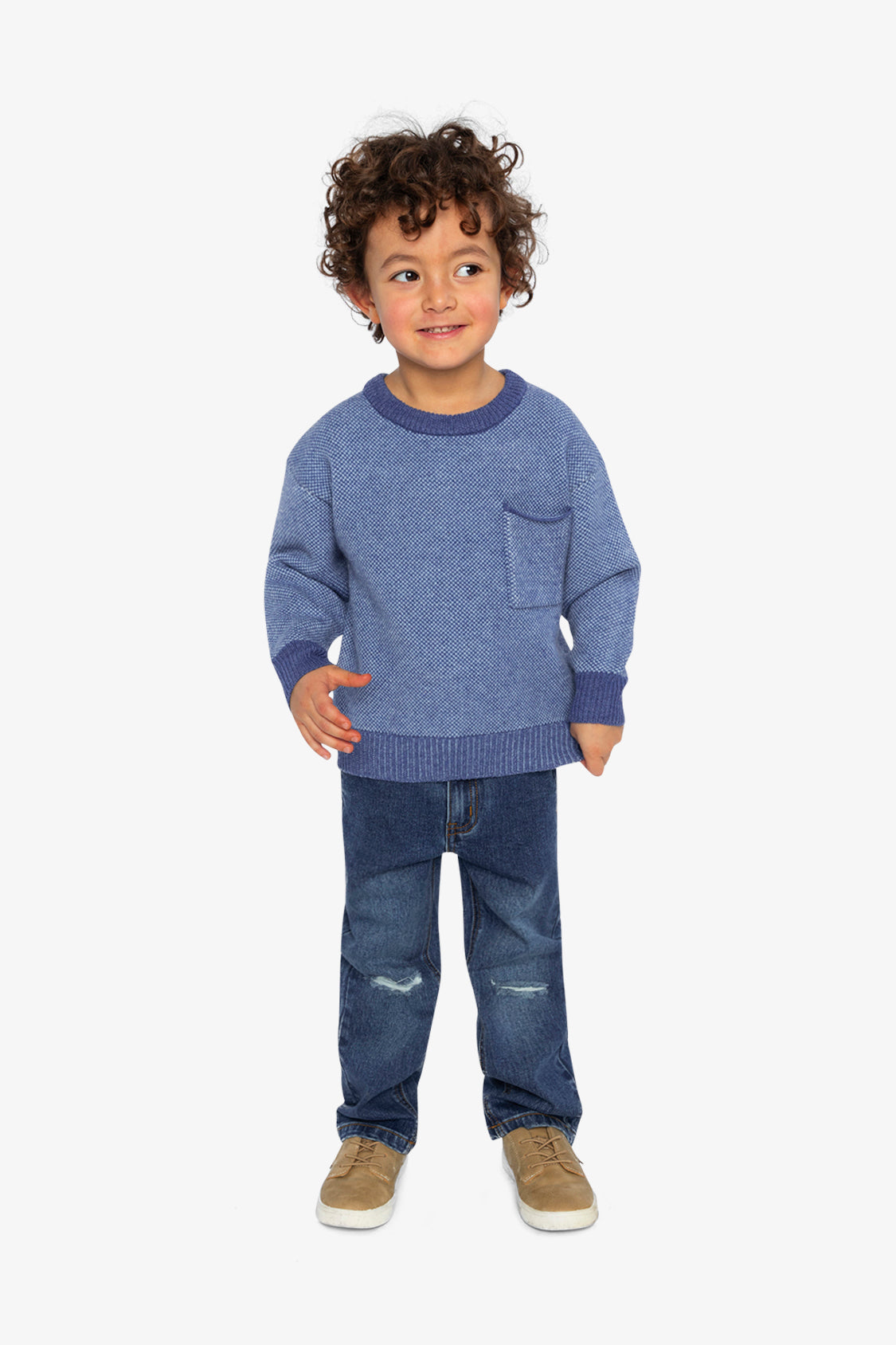 Knit Sweater Blue - Image 5