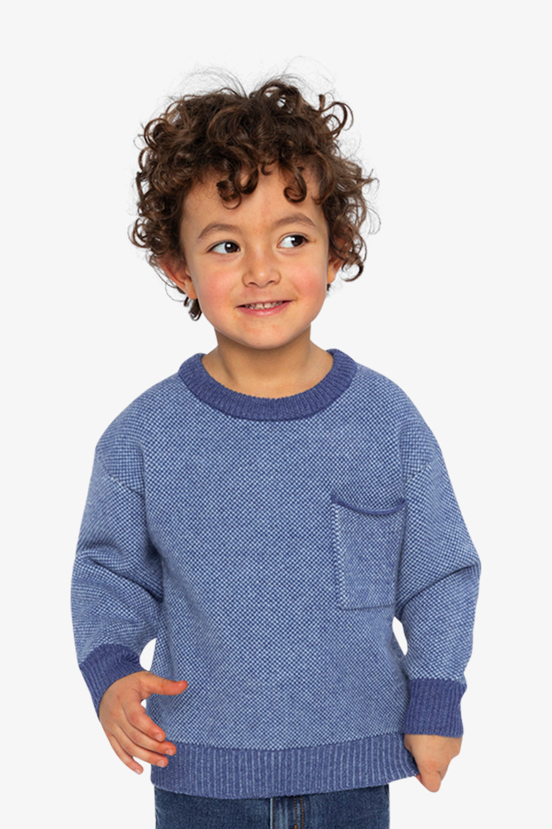 Knit Sweater Blue - Image 2