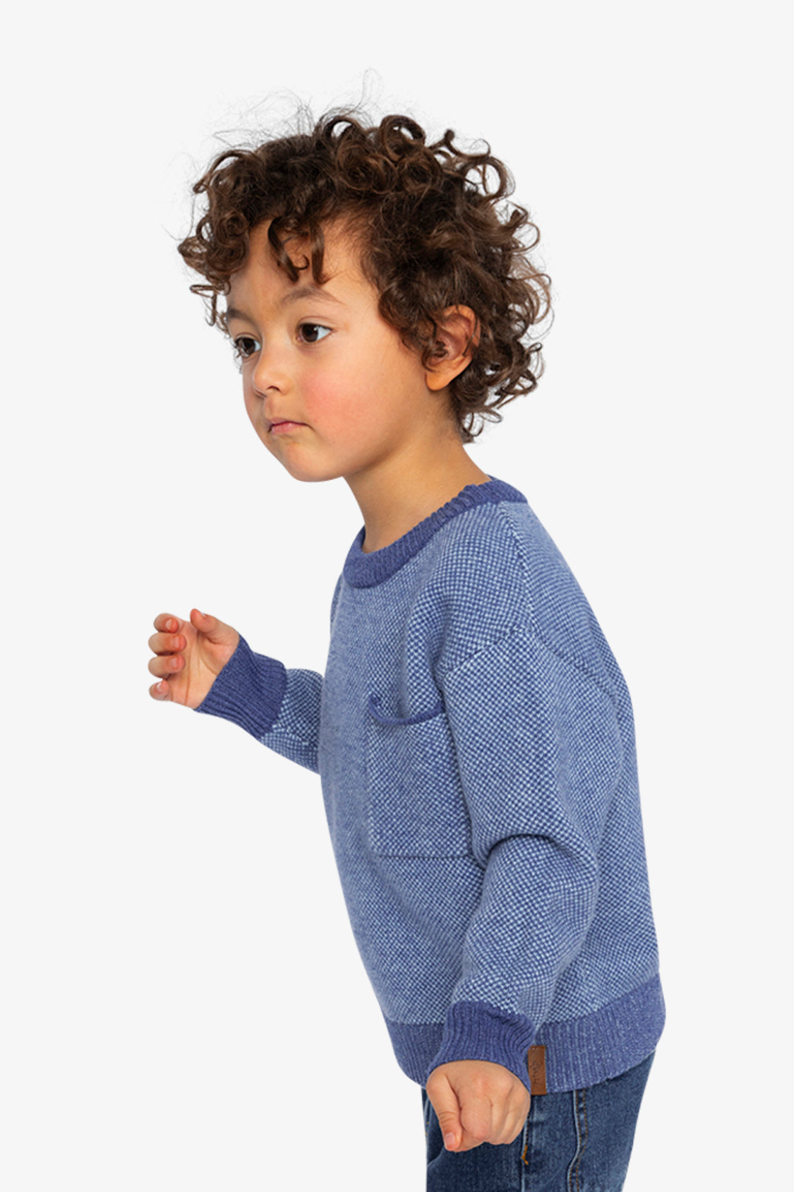 Knit Sweater Blue - Image 3