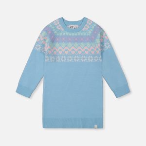 Knit Dress Light Blue