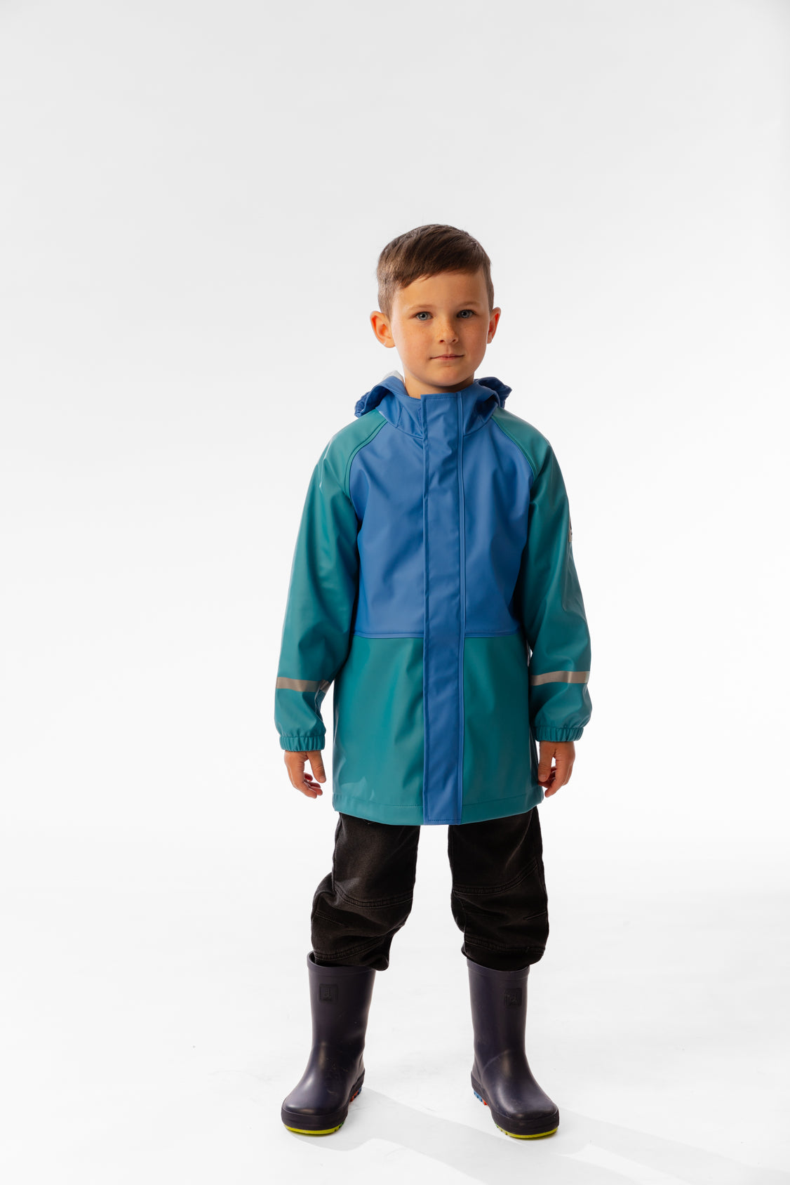 Rain Jacket Dark Turquoise - Image 2