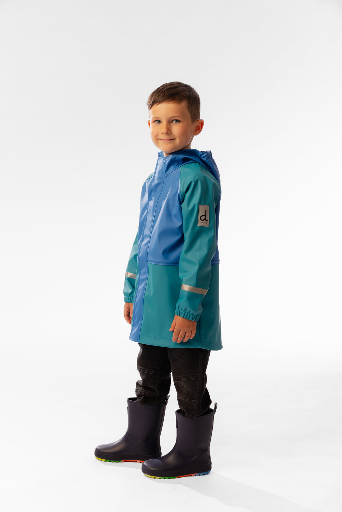 Rain Jacket Dark Turquoise - Image 4