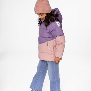 Color-Block Winter Jacket Violet - Image 4