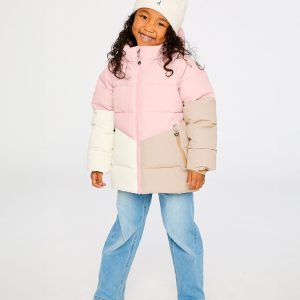 Alternative view of Color-Block Winter Jacket Pale Dusty Pink