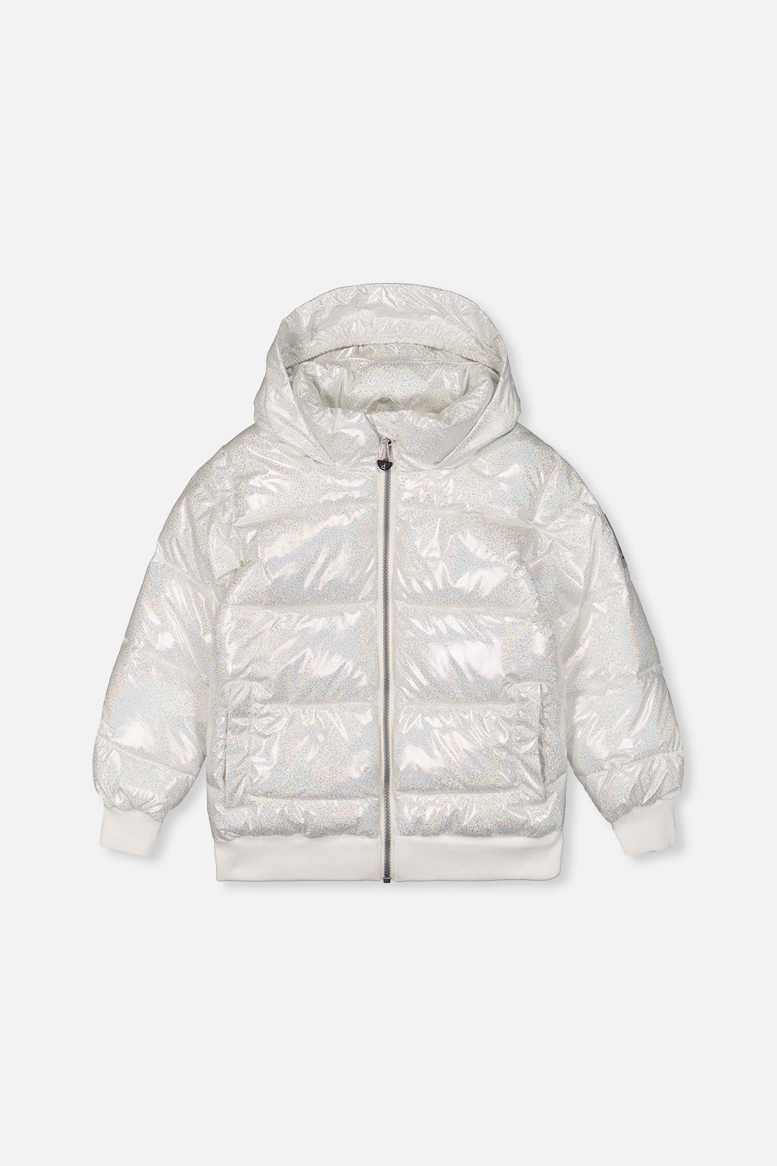 Winter Puffy Jacket White Glitter - Image 9