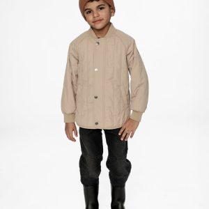 Alternative view of Quilted Raglan Sleeve Jacket Beige