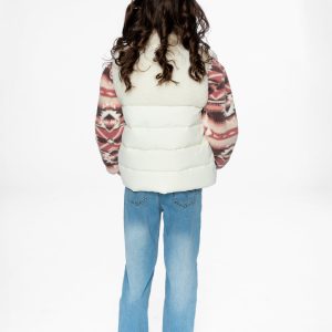 Sleeveless Mid-Season Vest Off-White - Image 4