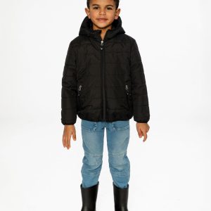 Alternative view of Insulating Quilted Mid-Season Jacket Black