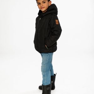 Insulating Quilted Mid-Season Jacket Black - Image 3