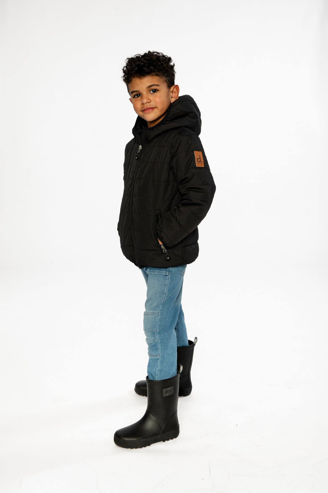 Insulating Quilted Mid-Season Jacket Black - Image 3