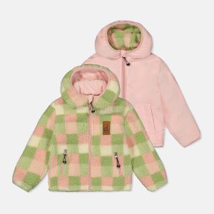 Baby Reversible Mid-Season Jacket Pale Dusty Pink - Image 6