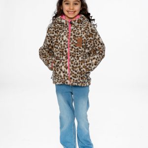 Alternative view of Reversible Mid-Season Jacket Pink And Leopard