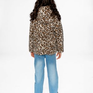 Reversible Mid-Season Jacket Pink And Leopard - Image 4