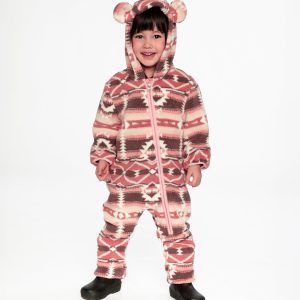 Alternative view of Baby Mid-Season Plush One-Piece Outerwear Aztec Pink