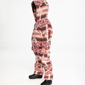 Baby Mid-Season Plush One-Piece Outerwear Aztec Pink - Image 3
