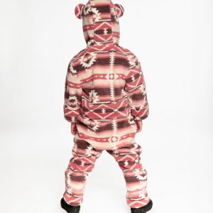 Baby Mid-Season Plush One-Piece Outerwear Aztec Pink - Image 4