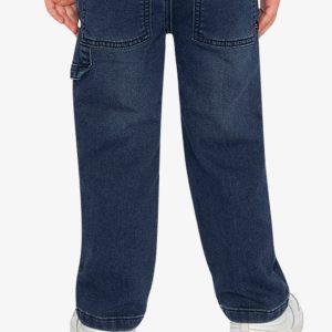 French Terry Denim Pants Navy Blue - Image 4