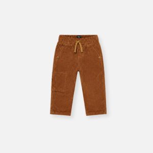 Baby Stretch Corduroy Pants With Cargo Pocket Brown Sugar
