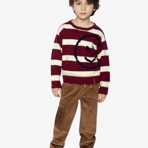 Stretch Corduroy Pants With Cargo Pocket Brown Sugar - Image 5