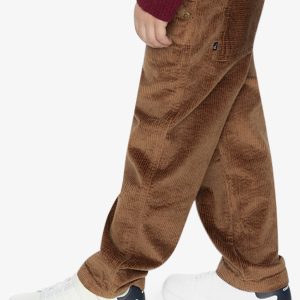 Stretch Corduroy Pants With Cargo Pocket Brown Sugar - Image 3