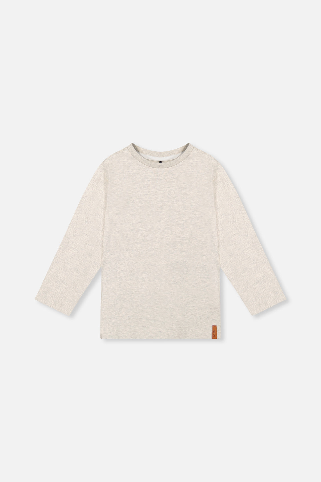 Organic Cotton Long Sleeve T-Shirt Heather Grey - Image 8