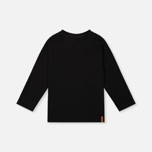 Organic Cotton Long Sleeve T-Shirt Black - Image 11