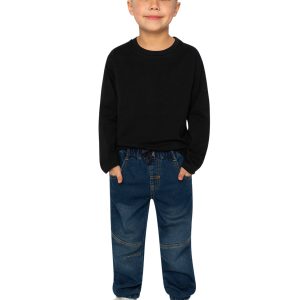 Organic Cotton Long Sleeve T-Shirt Black - Image 5