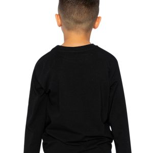 Organic Cotton Long Sleeve T-Shirt Black - Image 4