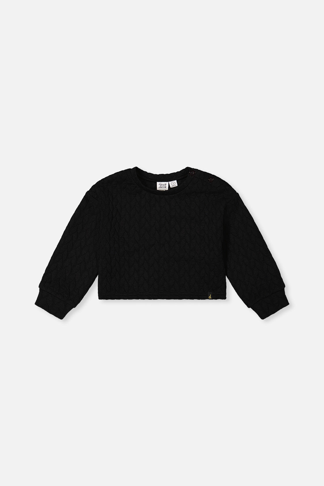 Jacquard Sweatshirt Black - Image 10