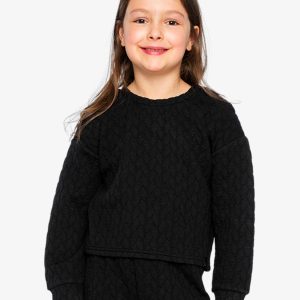 Alternative view of Jacquard Sweatshirt Black