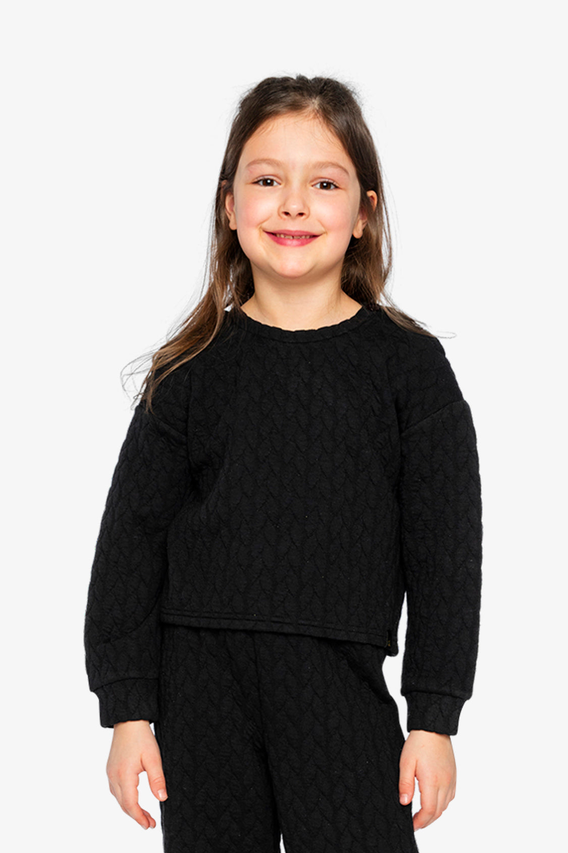 Jacquard Sweatshirt Black - Image 2