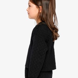 Jacquard Sweatshirt Black - Image 3