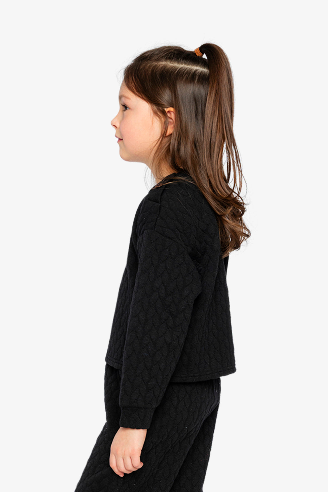 Jacquard Sweatshirt Black - Image 3