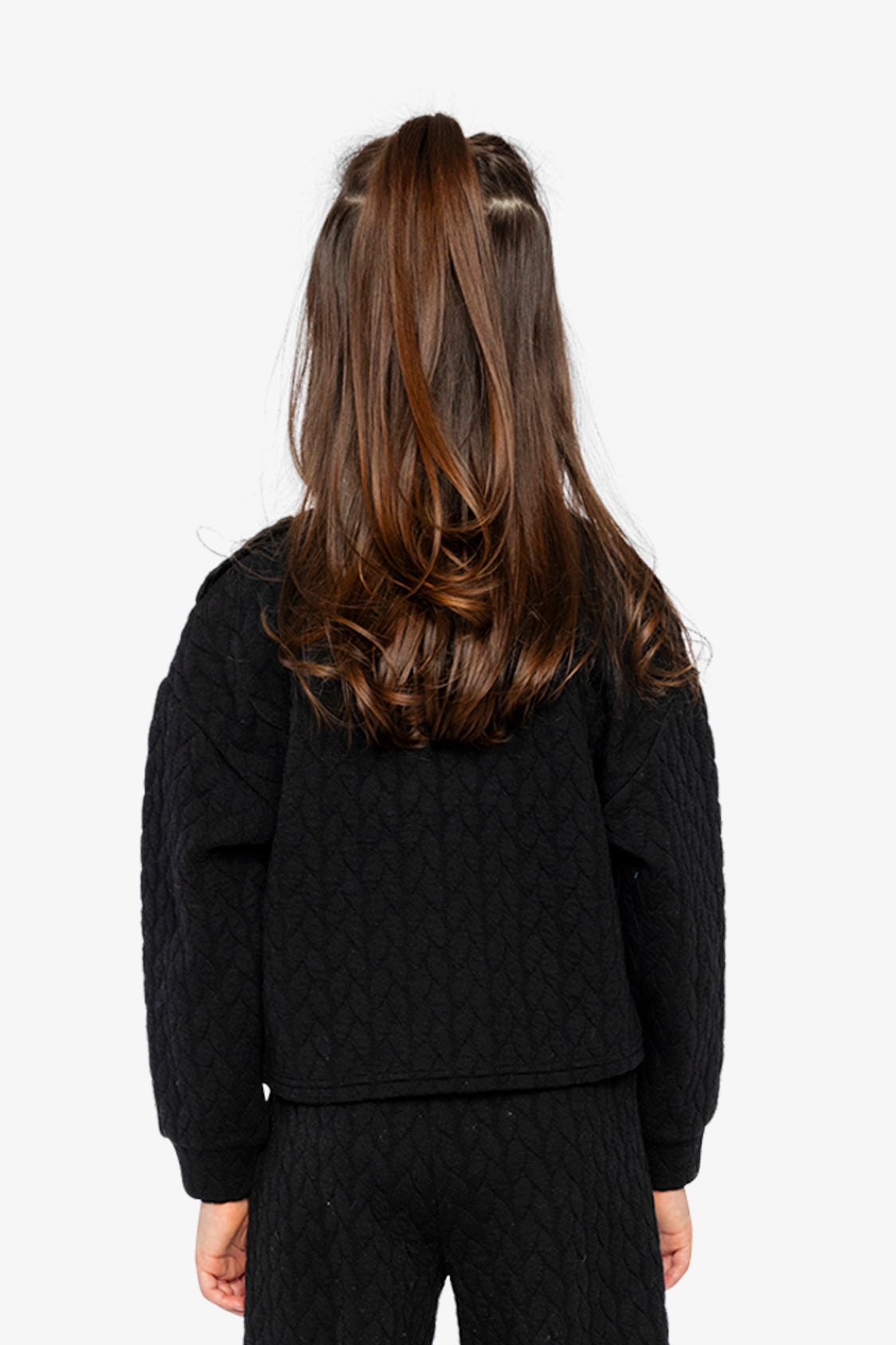Jacquard Sweatshirt Black - Image 4
