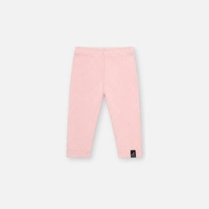 Baby Rib Leggings Pale Dusty Pink