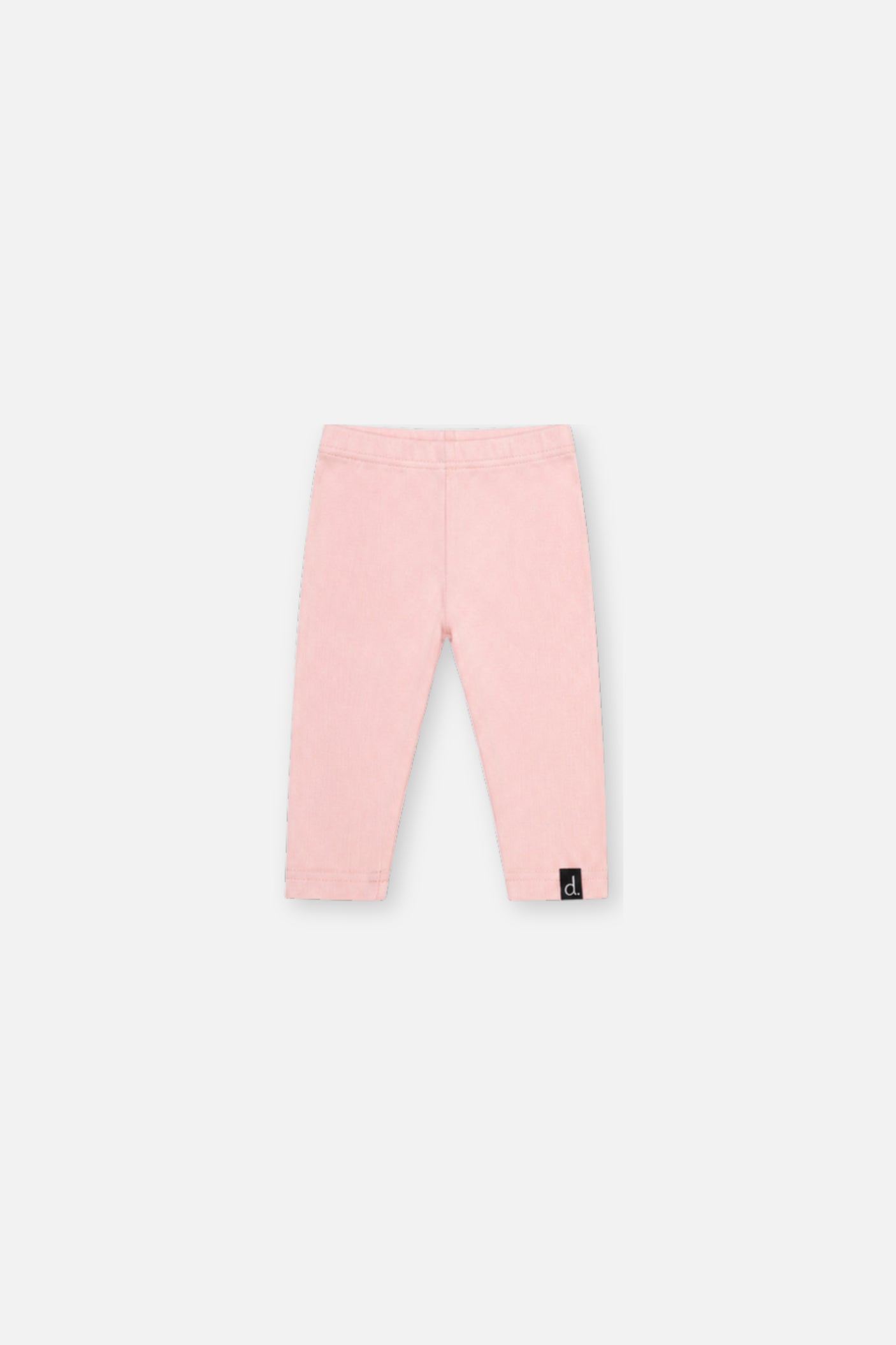 Baby Rib Leggings Pale Dusty Pink