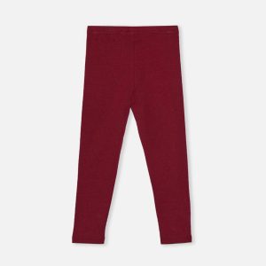 Rib Leggings Reddish-Brown - Image 3