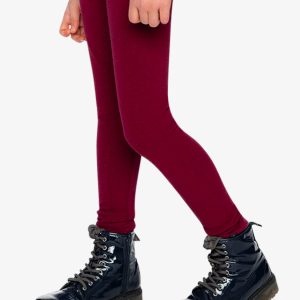 Rib Leggings Reddish-Brown - Image 4