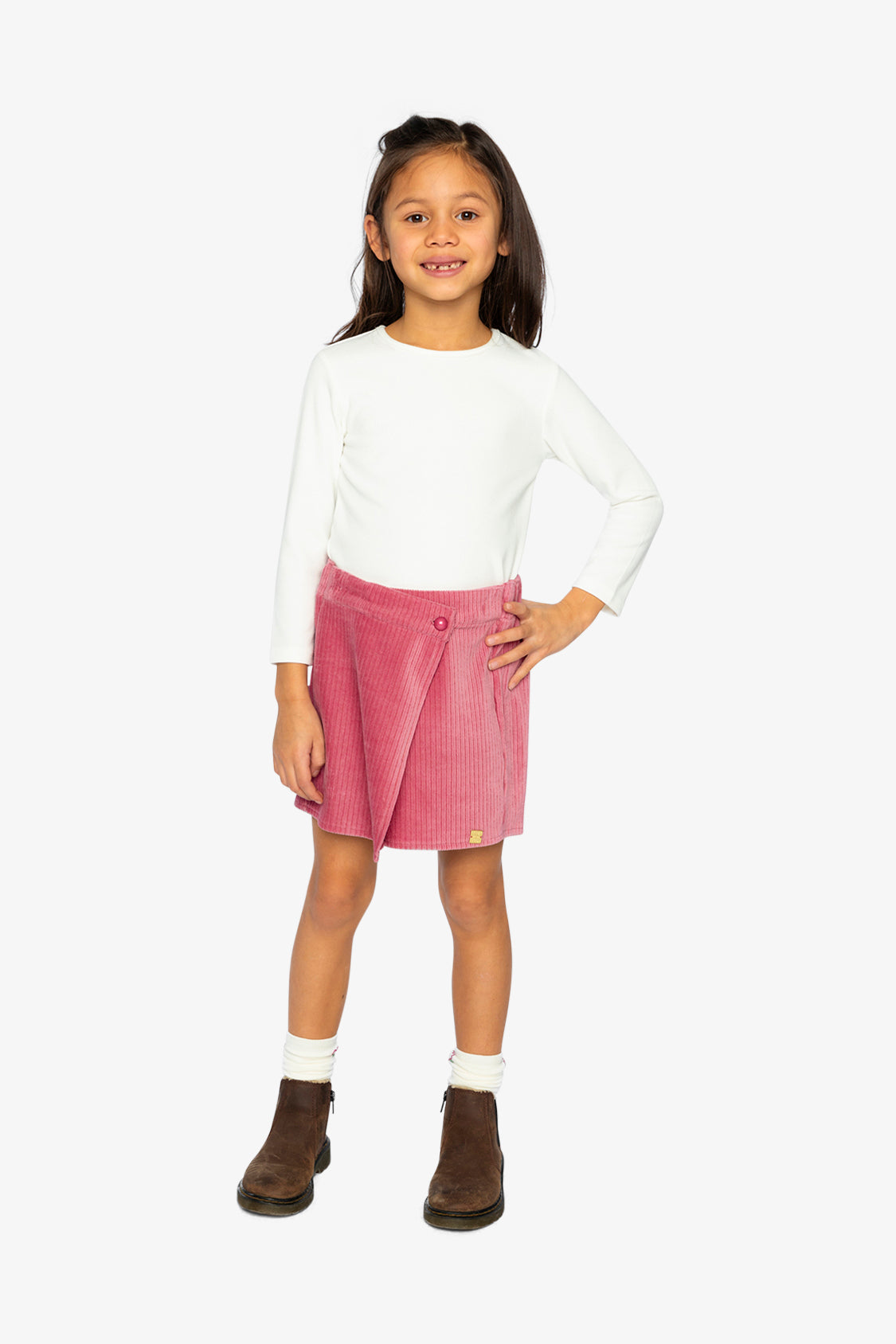 Brushed Rib Crew Neck Top Off-White - Image 5