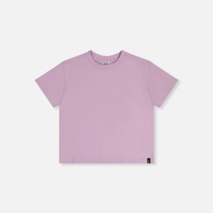 Heavy Jersey Wide Short Sleeve T-Shirt Mauve