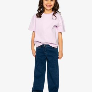 Heavy Jersey Wide Short Sleeve T-Shirt Mauve - Image 5