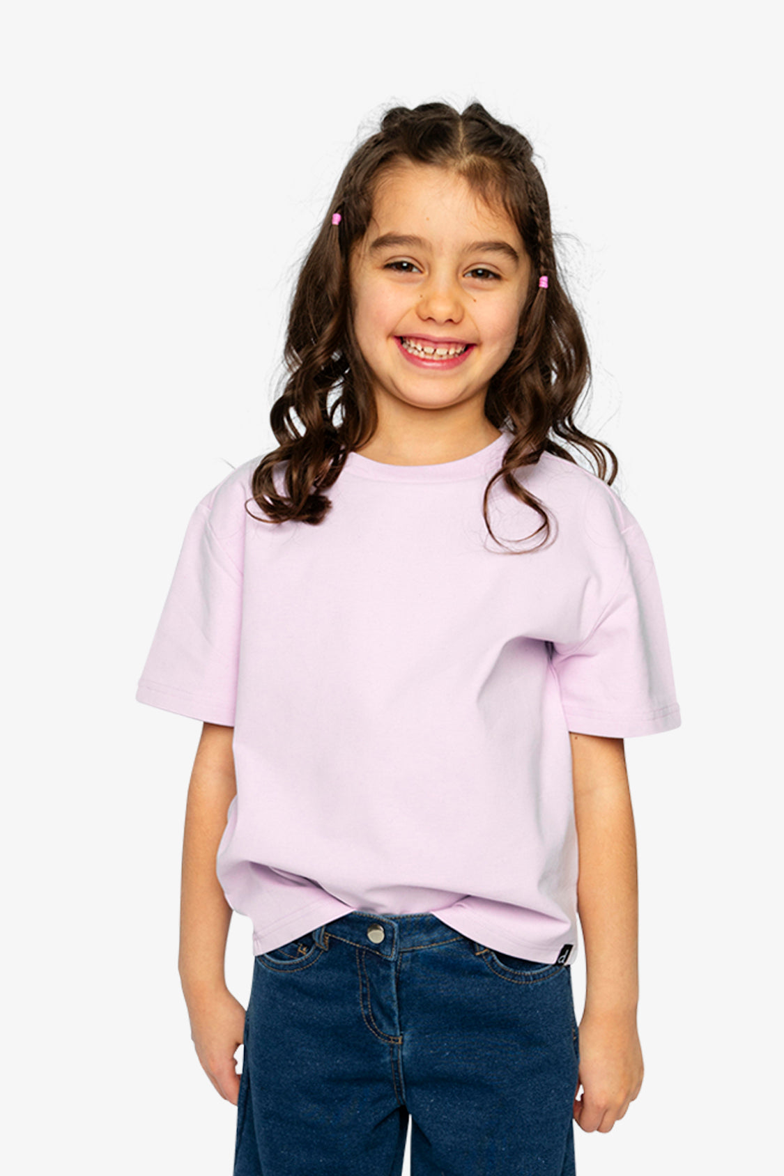 Heavy Jersey Wide Short Sleeve T-Shirt Mauve - Image 2
