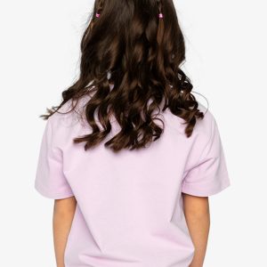 Heavy Jersey Wide Short Sleeve T-Shirt Mauve - Image 4