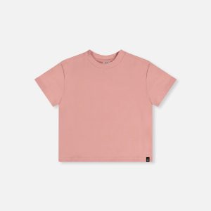 Heavy Jersey Wide Short Sleeve T-Shirt Pink - Image 10