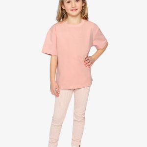 Heavy Jersey Wide Short Sleeve T-Shirt Pink - Image 5