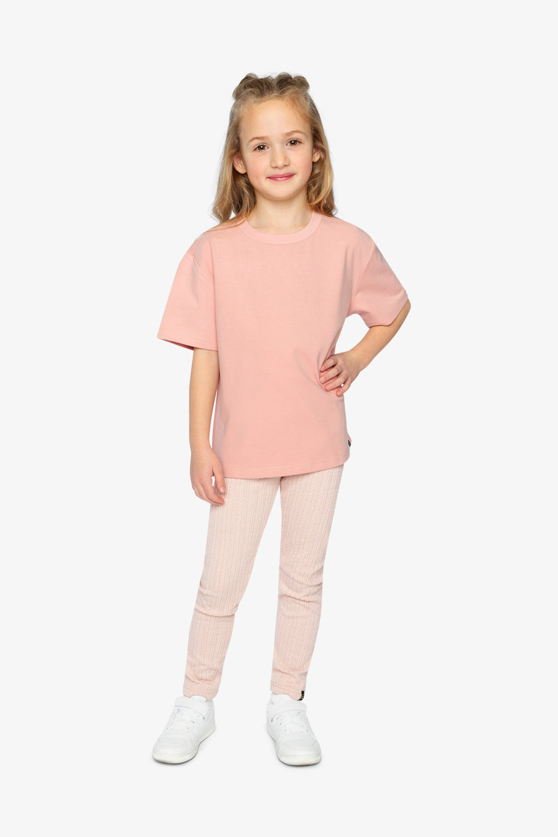 Heavy Jersey Wide Short Sleeve T-Shirt Pink - Image 5