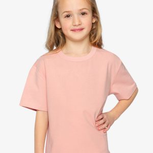 Heavy Jersey Wide Short Sleeve T-Shirt Pink - Image 2