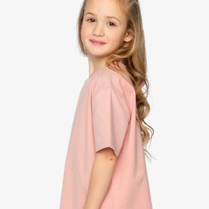 Heavy Jersey Wide Short Sleeve T-Shirt Pink - Image 3