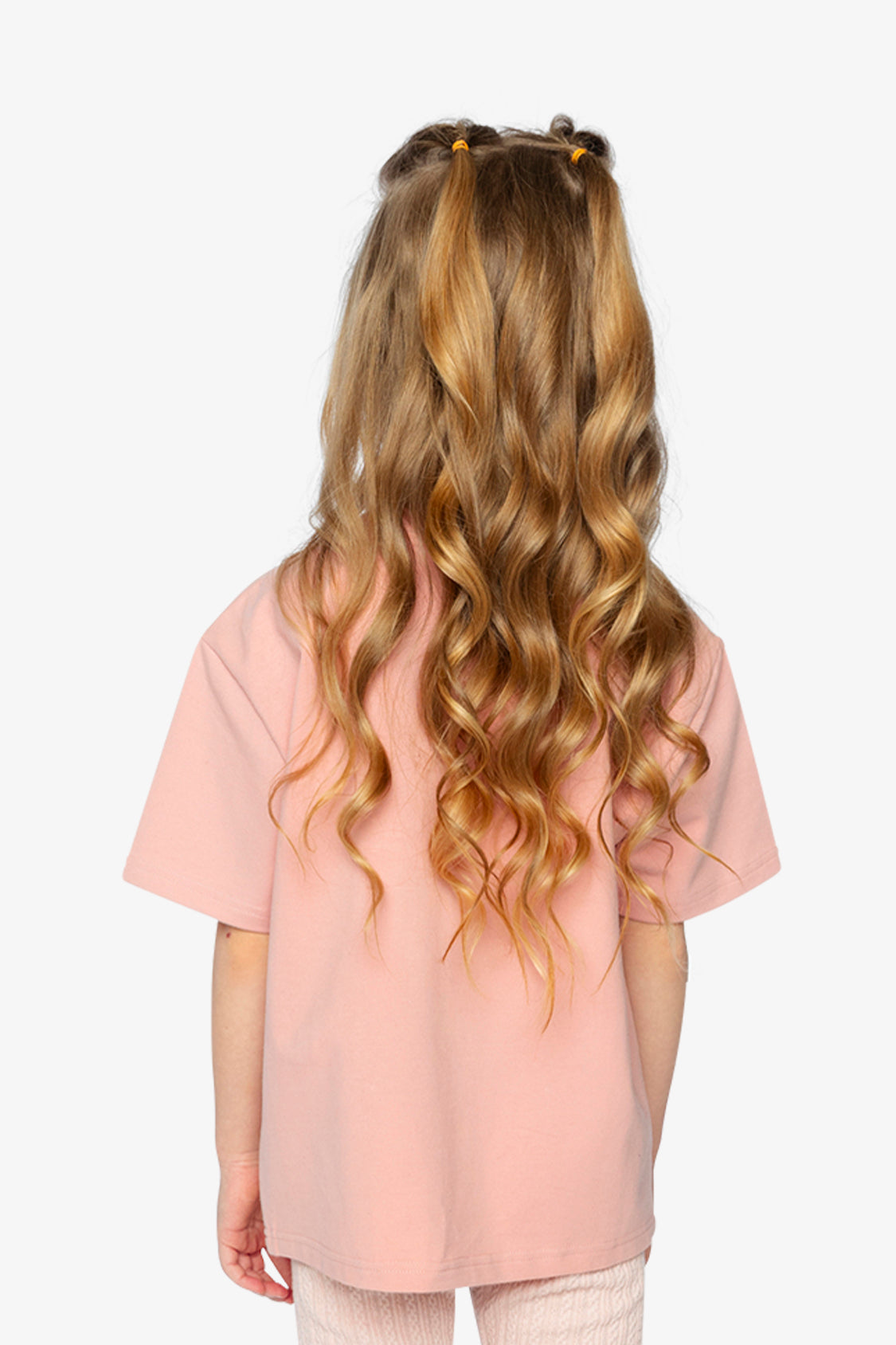 Heavy Jersey Wide Short Sleeve T-Shirt Pink - Image 4