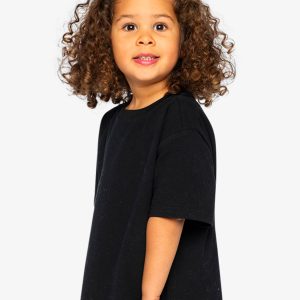 Heavy Jersey Wide Short Sleeve T-Shirt Black - Image 3
